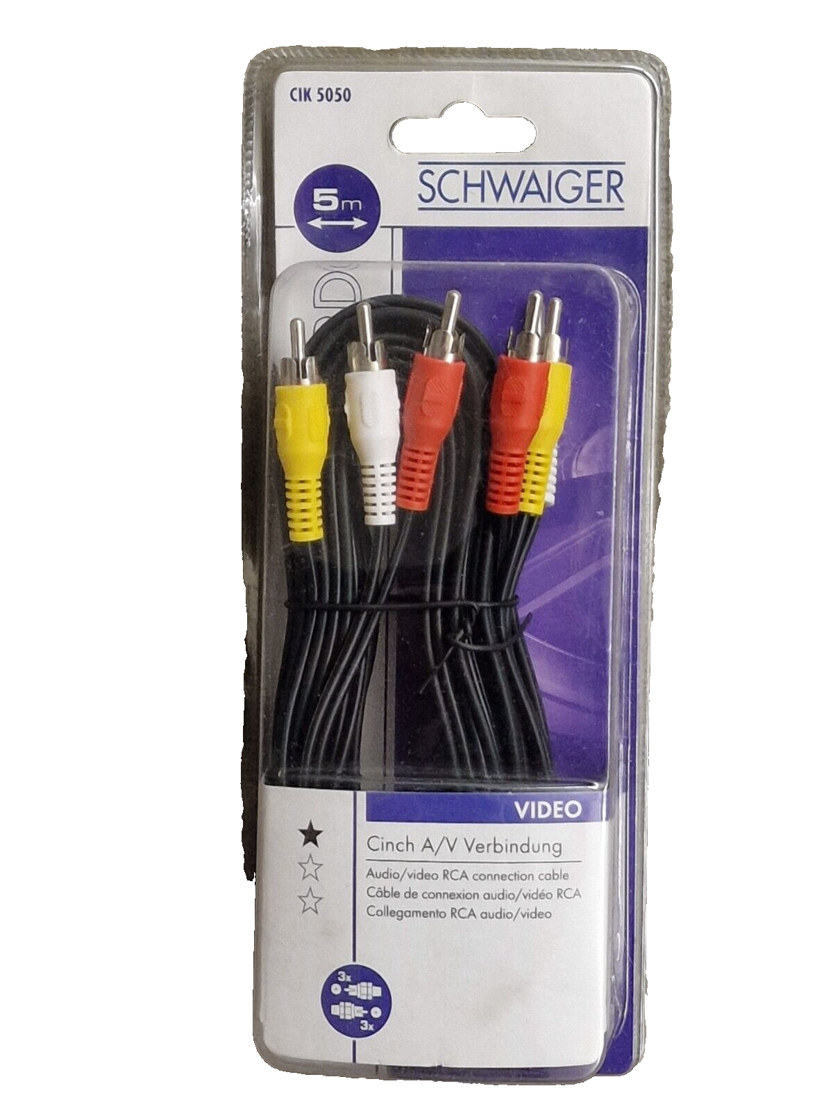 Schwaiger CIK 5050 Cinch A/V Verbindung 5 Meter